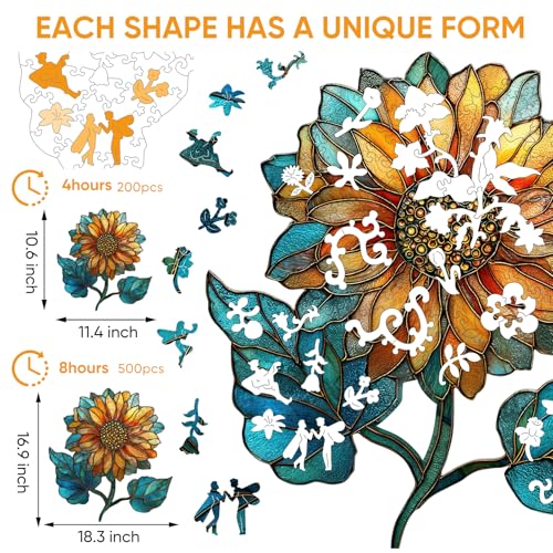 Wooden Adults Puzzle 200 Pcs