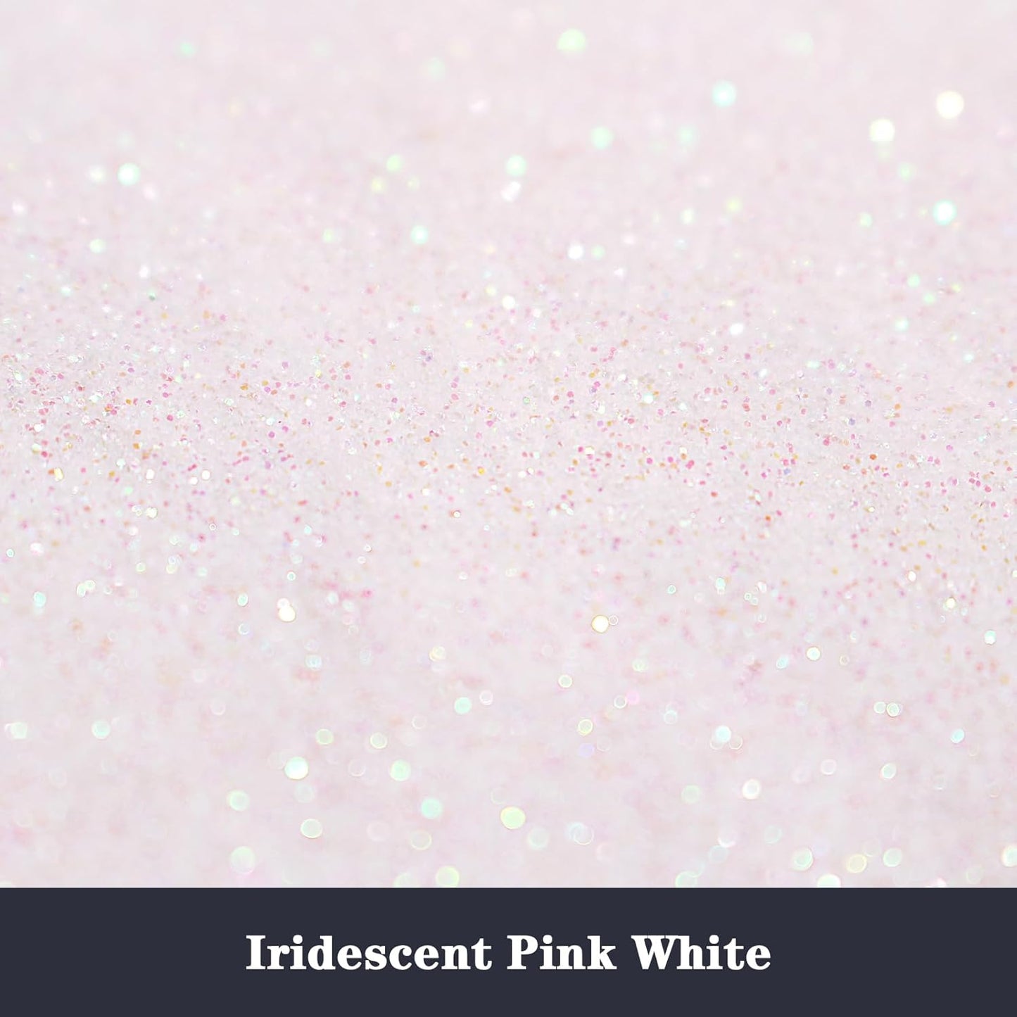 High Capacity 260g Iridescent Fine Glitter,Shaker Bottle Fine Glitter for Epoxy Resin DIY Craft,Rainbow Fine Glitter for Nail Art Face Body Glitter Tumbler Making (IRI Pink White)