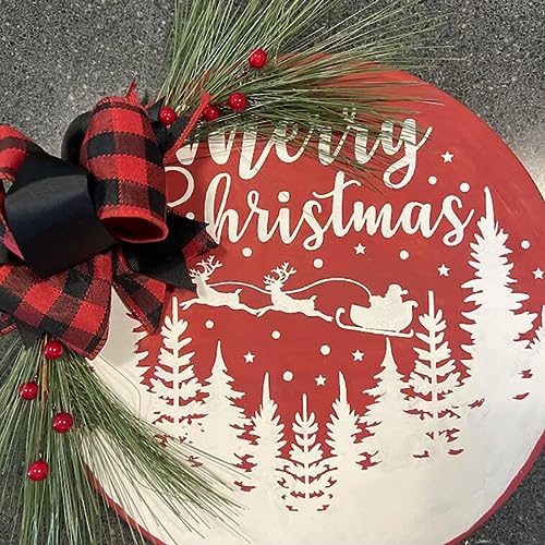 Christmas Stencils for Crafts Reusable Xmas Stencils for Painting on Wood (9 Count)