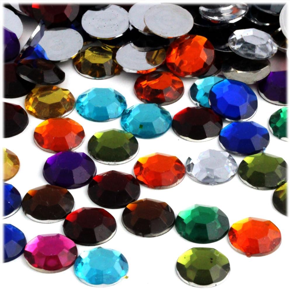 The Crafts Outlet 144pc Rhinestones Round 10mm - Crafty Corner