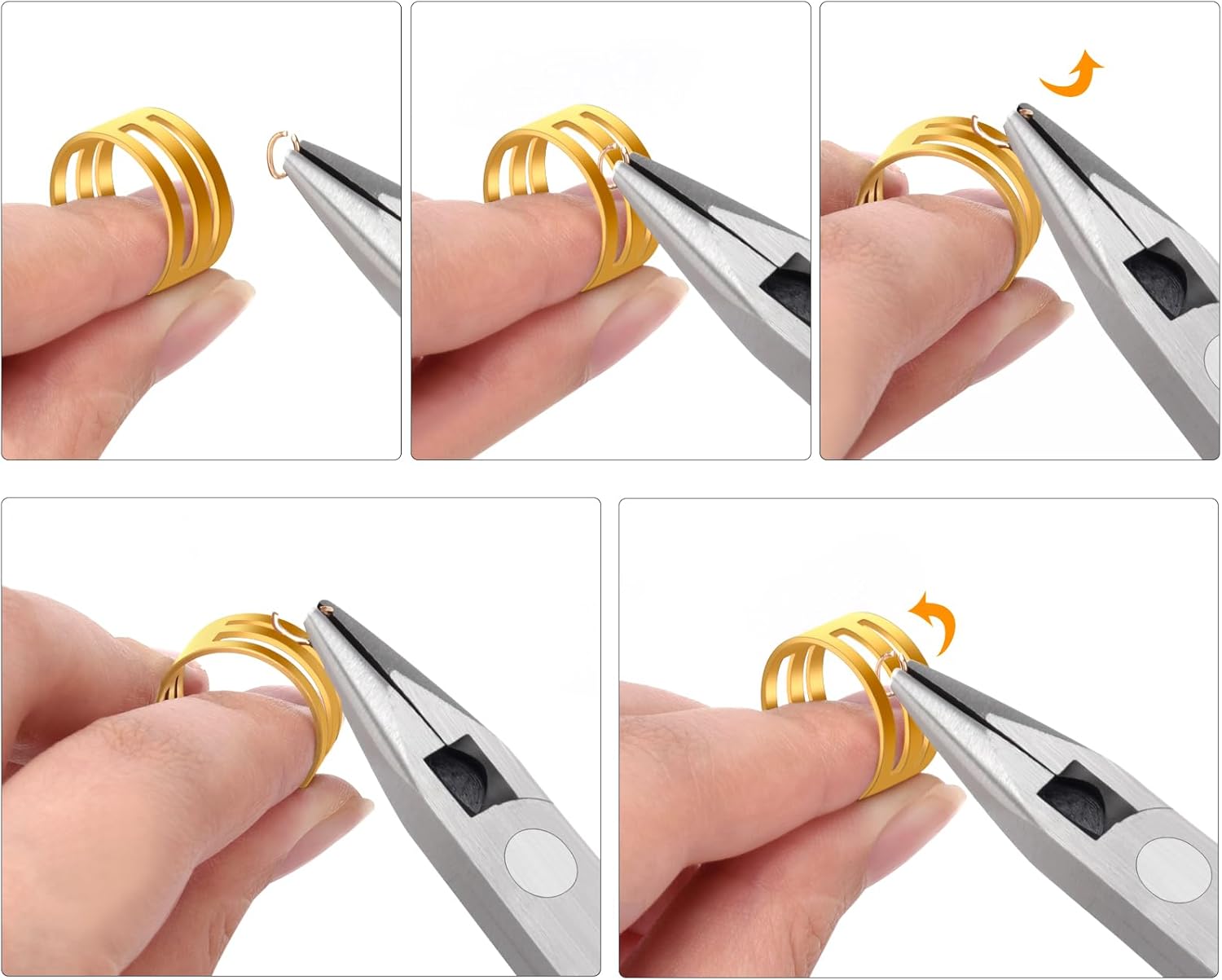 5 Pack Jewelry Pliers Tool Set, Includes Round, Chain, Needle, Bent & Zipper Pliers for Repair, Wire Wrapping & Crafts - Crafty Corner