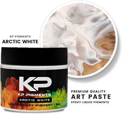 Epoxy Pigment Paste for Epoxy Resin, Tint/Pigment Paste with Spoon for Arts and Crafts, Jewelry, Resin Woodworking and More! (Arctic White)