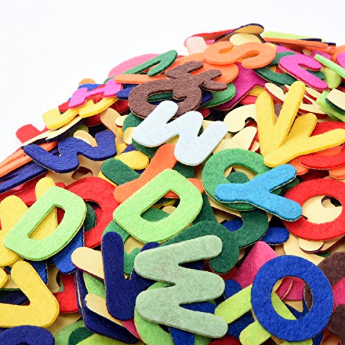 500 Pcs Felt Letter Stickers Self Adhesive Alphabet