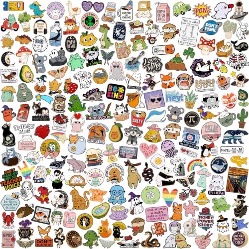 20/40/50/80 PCS Cute Enamel Backpack Pins, Funny Enamel Pins Bulk Set Cool Button Pins Aesthetic Brooch Lapel Pins Anime for Backpacks, Jackets, Hats, Kids, Girls(Style-40) (40 Count)