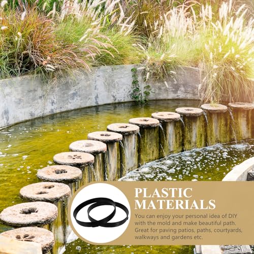 4 Pcs Brick Stone Mold Pathmate Mold Paving Stepping Stones for Garden Walkway Cement Forms Molds Stepping Stone Kit Walkway Paver Mold Stepping Stone Mold Concrete Bricks (4 Count)