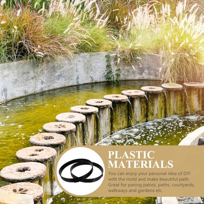 4 Pcs Brick Stone Mold Pathmate Mold Paving Stepping Stones for Garden Walkway Cement Forms Molds Stepping Stone Kit Walkway Paver Mold Stepping Stone Mold Concrete Bricks (4 Count)