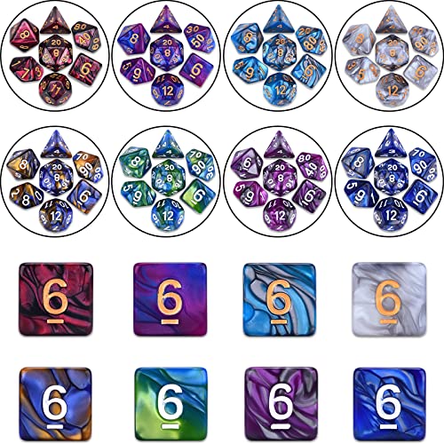 RPG Dice Set 210 Polyhedral Dice with Drawstring Bag for DND (210 Count)