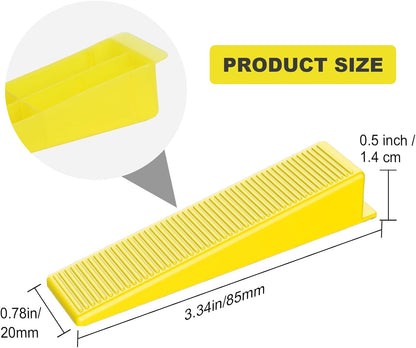 DGSL Tile Leveling System Tile Wedges, 200PCS Reusable Tile Leveling Wedges for 1/8", 1/16", 1/32" Tile Spacers, Tile Leveling Clips and Tile Leveler Installation
