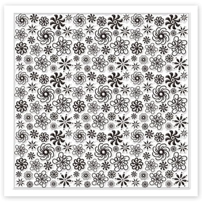 Plum Blossoms Polymer Clay Texture Sheets Art Rotation Flowers Silicone Texture Stamp Clay Texture Mat Modeling Pattern Pad Texture Sheets for Jewelry and Clay Earrings Tools
