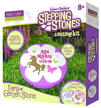 Flower Garden Customizable Stepping Stone Cast & Paint Kit with Perfect Cast Casting Material