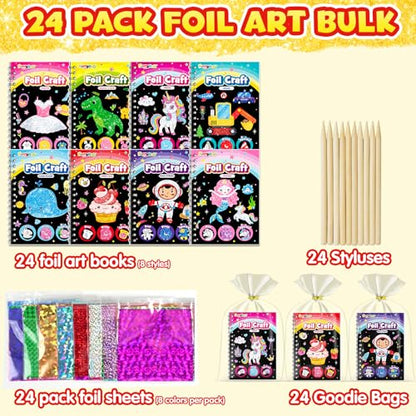 Foil Art Party Favors for Kids (24 Count)