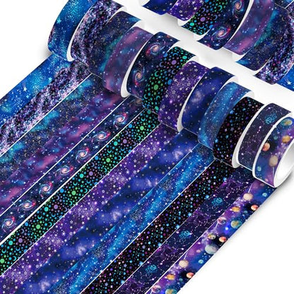 12 Rolls Starry Sky Washi Tape Set (12 Count)