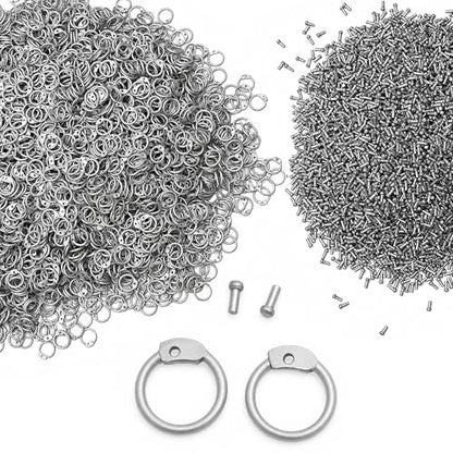 Aluminum Chainmail Rings 10 mm 16 Gauge Round Riveted