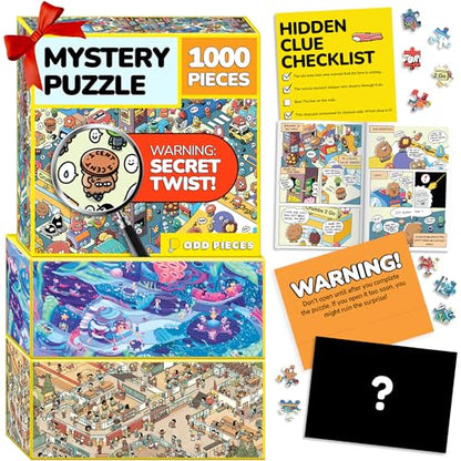 Jigsaw Puzzles 1000 Pieces with Storytelling Comics
