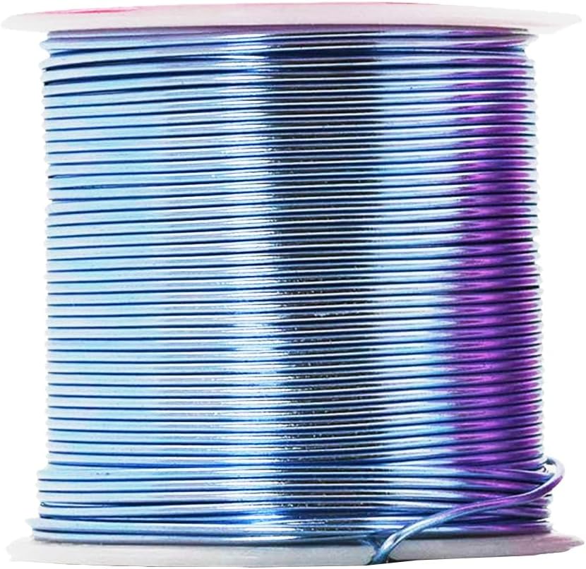 Mandala Crafts 18 Gauge Anodized Aluminum Craft Wire for Jewelry Making - 450 FT Colored Flexible Silver Lavender Purple Pink Ice Blue Turquoise Wire - Bendable for Bonsai Armature Crafting Sculpting - Crafty Corner
