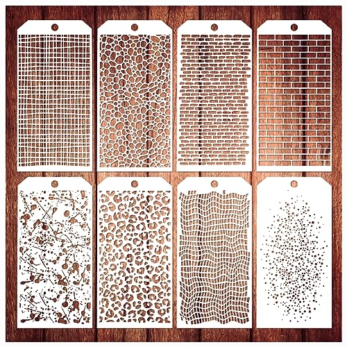 8 Pieces Stencils for Crafts