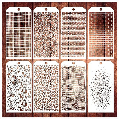 8 Pieces Stencils for Crafts