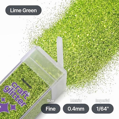 Craft Glitter Shaker Lime Green 130g Fine (3.8 Ounce)