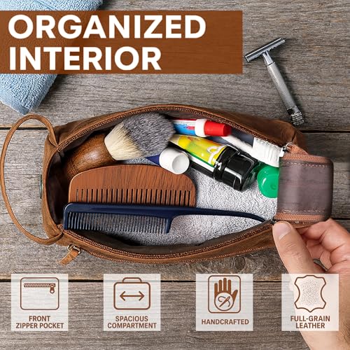 Leather Toiletry Bag