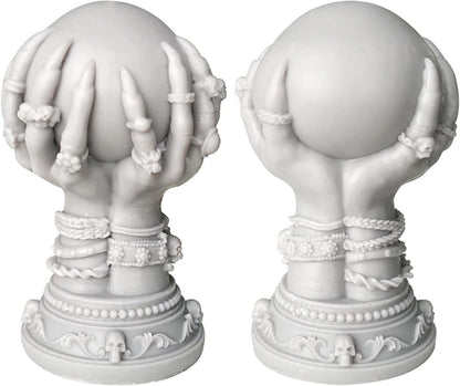 Skull Rose Crystal Ball & Ghost 3D Silicone Molds for Resin Candle & Body Soap Making