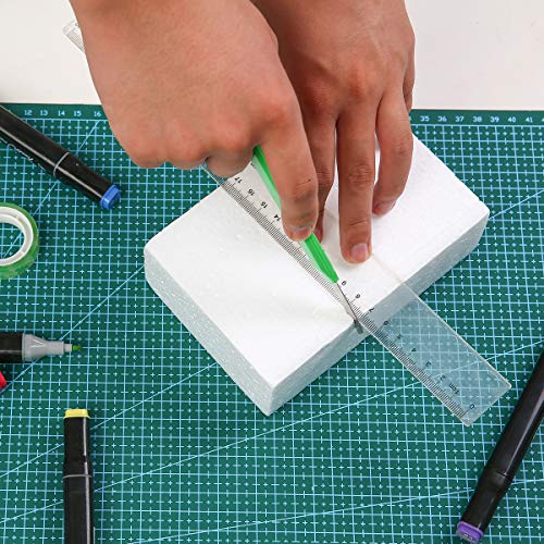 8 Pack Crafare Craft Foam Blocks 6x4x2in Polystyrene Brick Arts & Projects (8 Count)