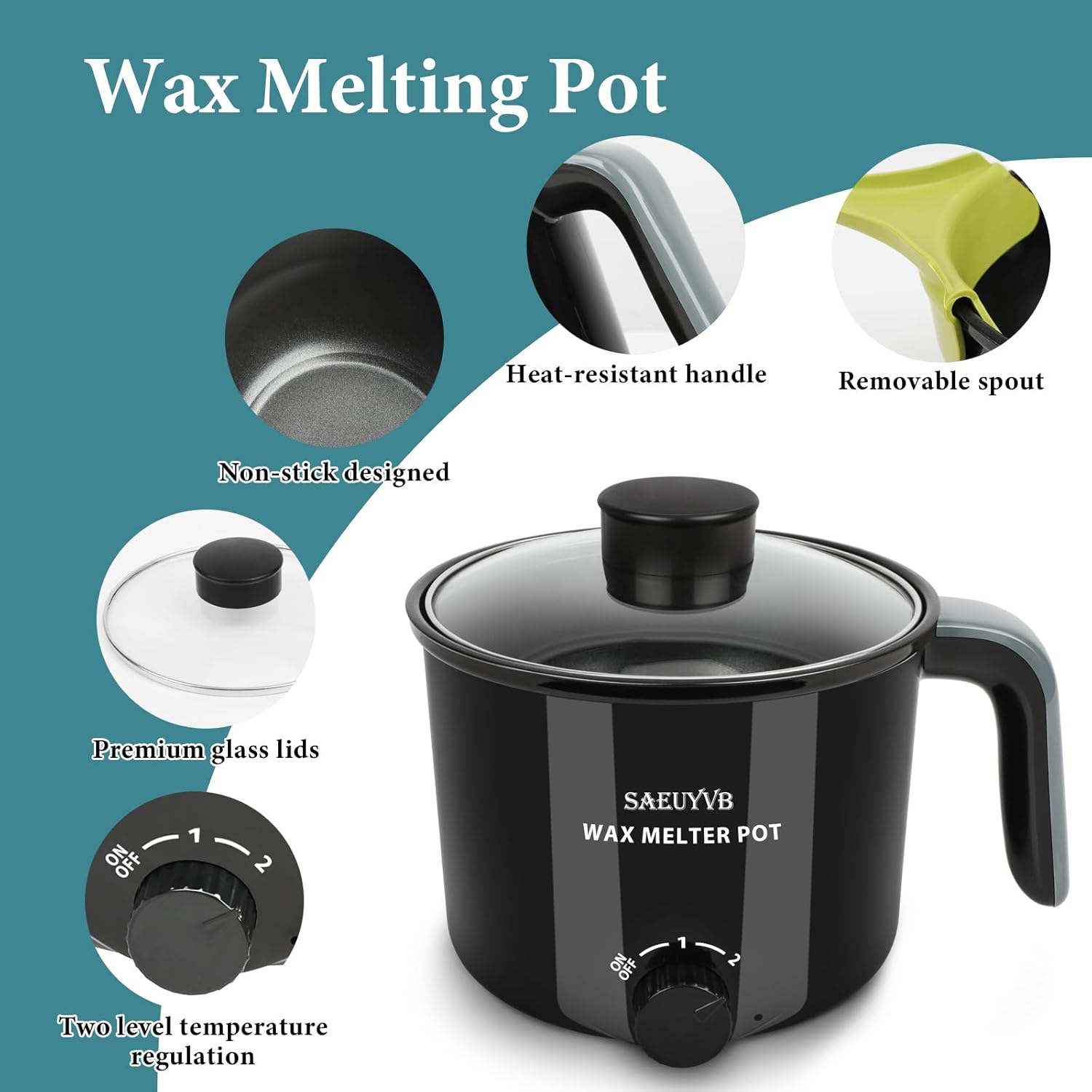 SAEUYVB Candle Making Kit with Wax Melter,Candle Making Supplies,Electric Wax Melter for Adults Beginners with Silicone Nozzle,Thermometer,Stirring Spoon, Silicone Pad,Instructions - Crafty Corner