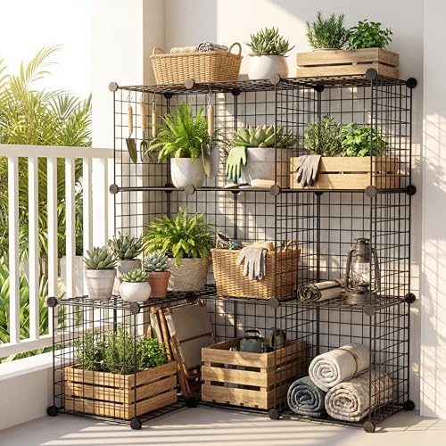 32 Pieces Cube Connectors Plastic Storage Wire Cube Organizer ABS Connectors for Modular Closet Storage Organizer and Wire Shelf (32 Count)