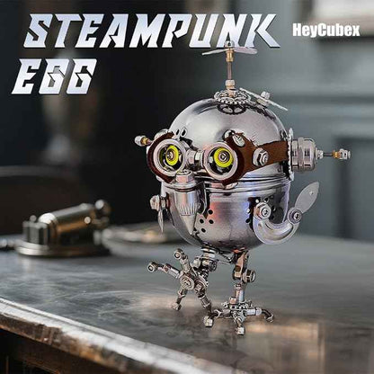 3D Metal Puzzle for Adults Mechanical Owl Egg 3D Model Kit, Steampunk Puzzle DIY Assembly, Fun and Creative for Birthday, Home Decoration, and Collectors (110+ PCS)