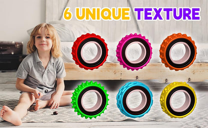 Fidget Toys Sensory Ring for Kids (12 Count)