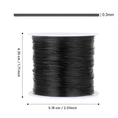328FT Jewelry Wire 28 Gauge Tarnish-Resistant Copper Beading Wires Roll Bulk for DIY Crafts Jewelry Making, Black Wire - Crafty Corner