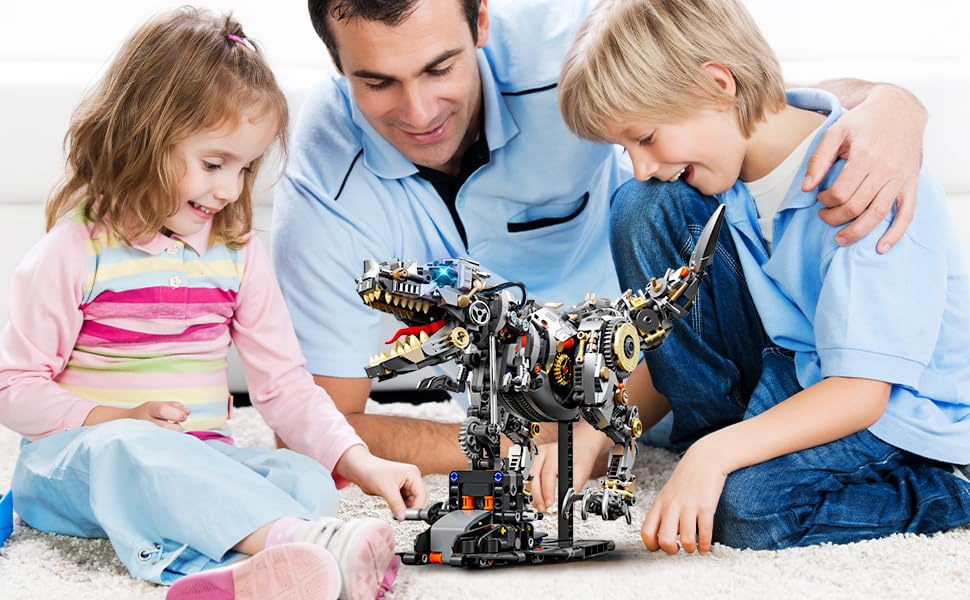 Mechanical Tyrannosaurus Rex Building Set with Light