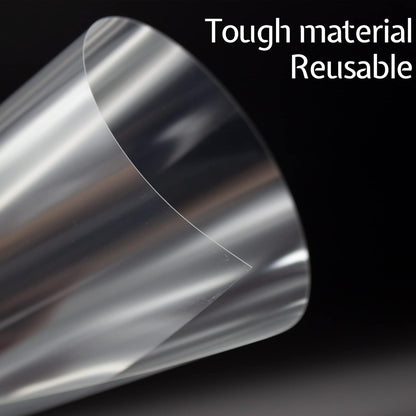 7 Mil Blank Mylar Stencil Sheet (10Pcs),12 x 12 Inch Clear Plastic Sheets, Acetate Sheets for Crafts, Plastic Sheets for Cutting Machine, PET Stencil Material