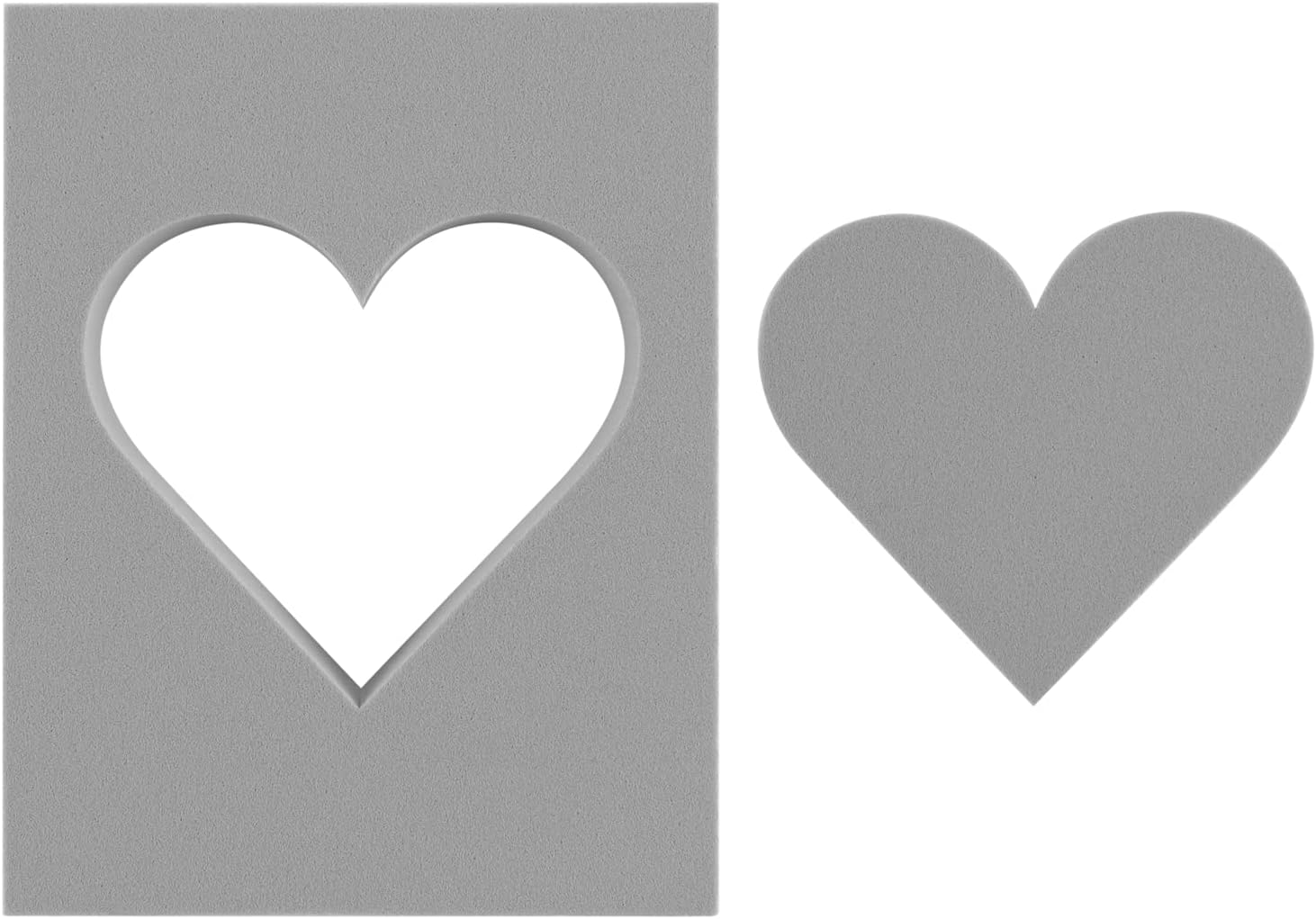 BAOFALI 4 Pcs Heart Cut Stamping Foam Grey Moldable Foam Stamps Plastic Dry Foam Stamp Pad Cut and Dry Foam Stamping Foam Block for Sculpture, Modeling, DIY Arts and Handicrafts Projects - Crafty Corner