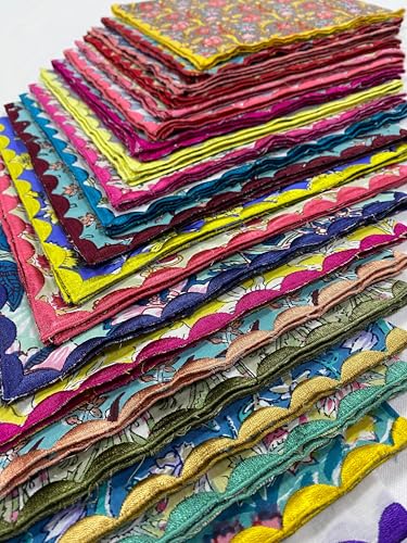 Hand Block Print Cloth Napkins (6 Count)