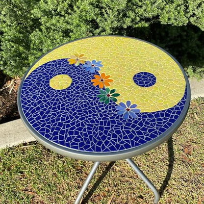 Blue Glass Mosaic Tiles for Crafts Bulk (7.05 Ounce)