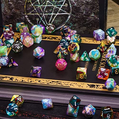 8 Sets Polyhedral Dice D&D (9.87 Ounce)