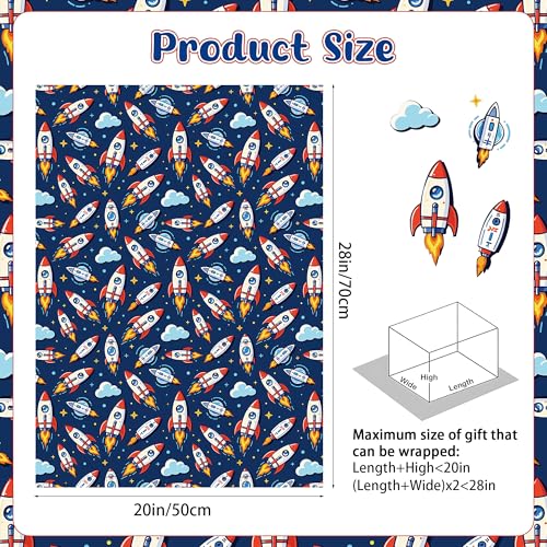 12 Sheets Art Wrapping Paper (12 Count)