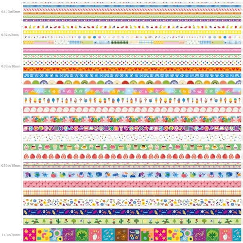 32 Rolls Washi Tape Set (32 Count)