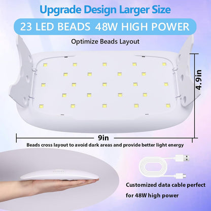 KISREL 400g UV Resin with Light, UV Headlamp 22 Beads 36W (Non-Battery), Larger Size Light and Upgraded Hard Type Crystal Clear UV Resin Kit for Craft & Jewelry Making