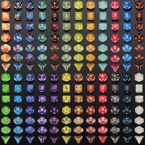 25 Sets Polyhedral Dice (175 Count)