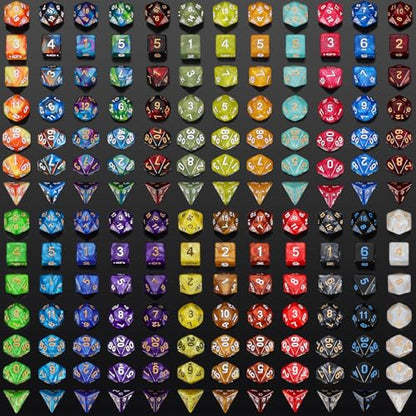 25 Sets Polyhedral Dice (175 Count)