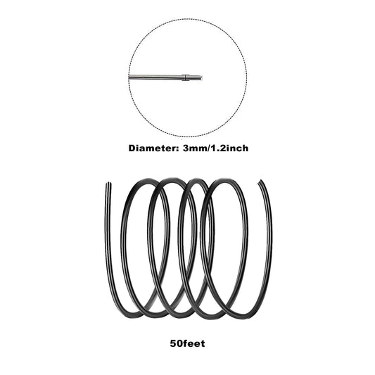 3mm Aluminum Craft Wire, 50 Feet 9 Gauge Bendable Anodized Metal Wire for Sculpting, Jewelry Making, Armature Making, Wire Weaving and Wrapping