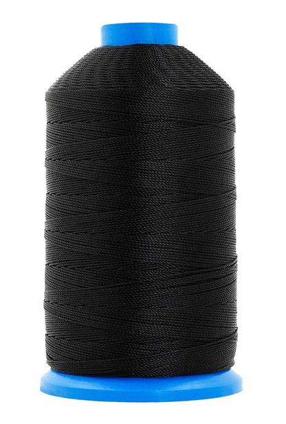 Size 92 280D T90 Black White Bonded Nylon Thread (4000 Foot)