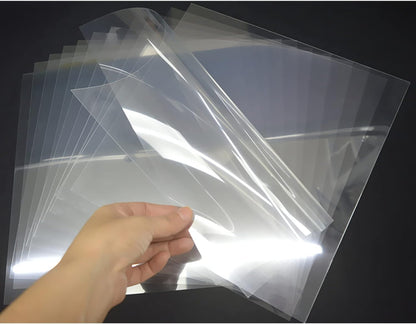 12-Pack 6 mil 12-Inch-by-12-Inch Blank Stencil Sheet for Cricut Vinyl, Silhouette, Transparent PET Acetate Mylar Craft Template Material