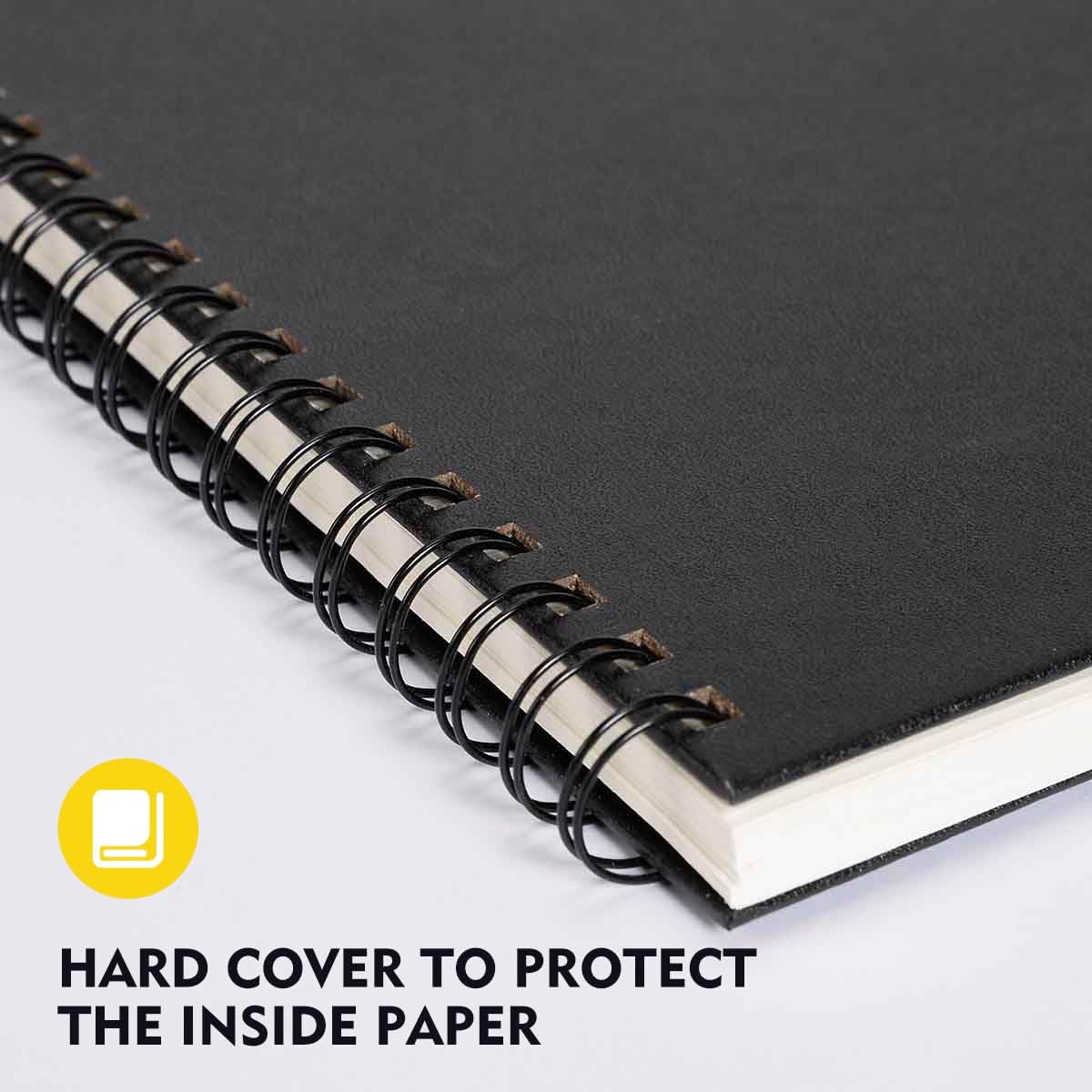 conda 9"x12" Sketch Book Set, 2 Pack, 120 Sheets, Spiral Bound Marker Pad, Durable Acid Free Sketchbook Mixed Media for Beginner Kids Adults Artists - Crafty Corner
