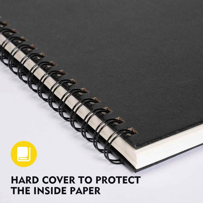 conda 9"x12" Sketch Book Set, 2 Pack, 120 Sheets, Spiral Bound Marker Pad, Durable Acid Free Sketchbook Mixed Media for Beginner Kids Adults Artists - Crafty Corner