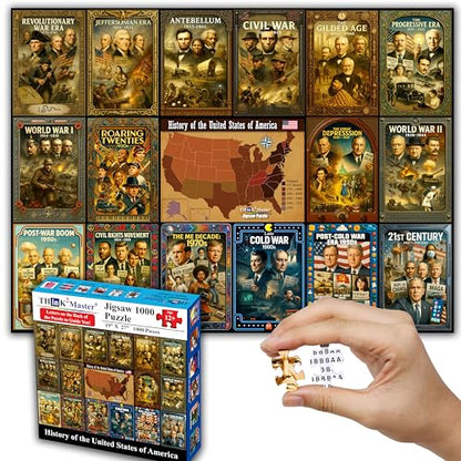 History of the United States 1000 Pieces Large Format Jigsaw Puzzle