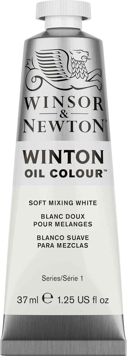 Winsor & Newton Winton Oil Color, 37ml (1.25-oz) Tube, Soft Mixing White