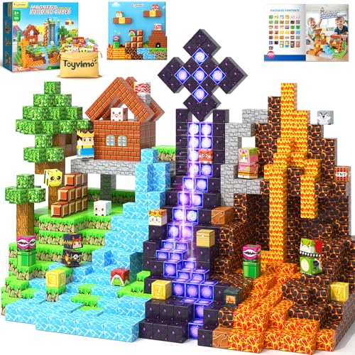 200PCS Magnetic Blocks Educational Toys for Kids Ages 3 (200 Count)