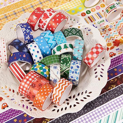 50 Rolls Washi Tape Set (50 Count)